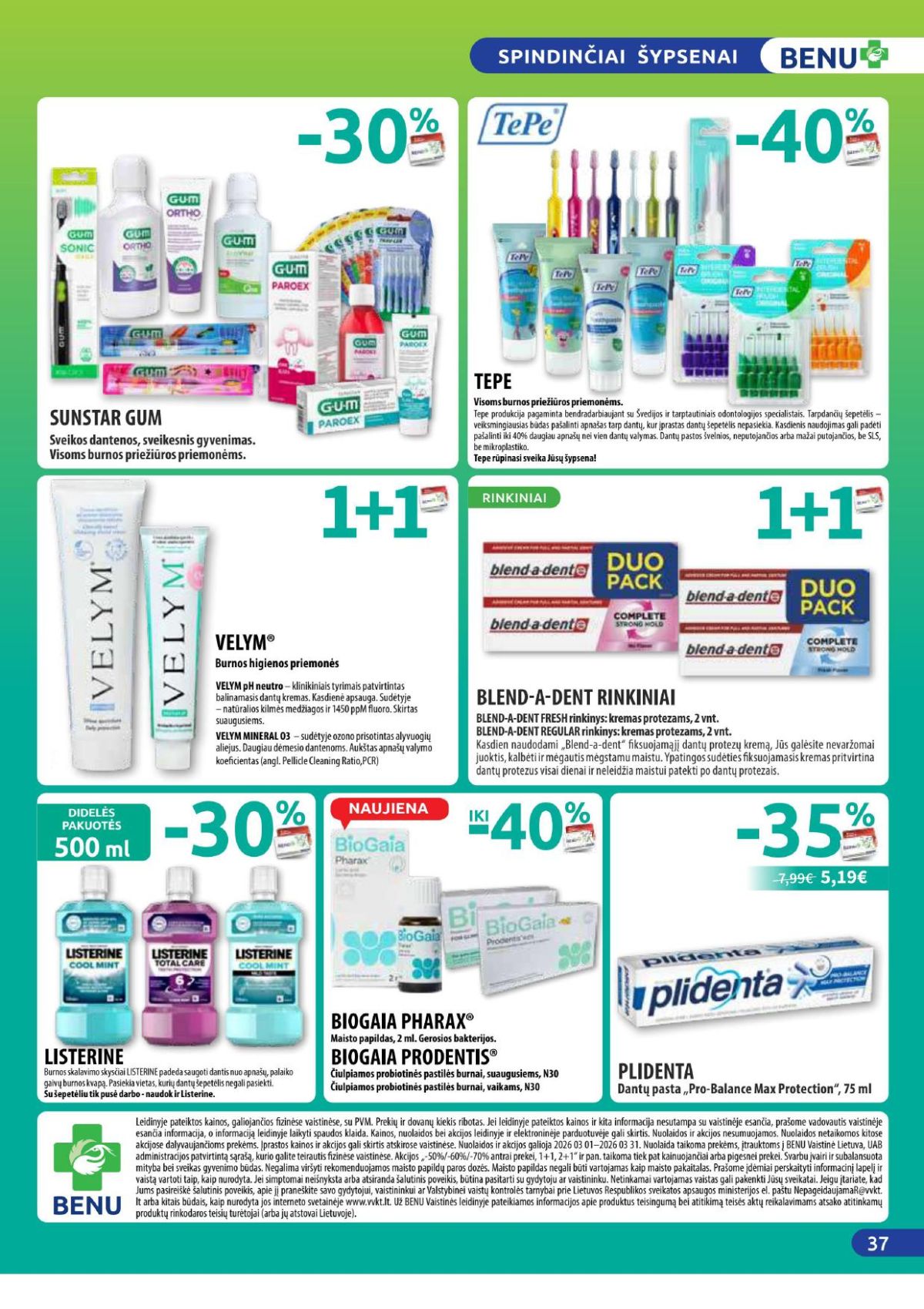 BENU VAISTINĖ (2026 03 01 - 2026 03 31) | 37