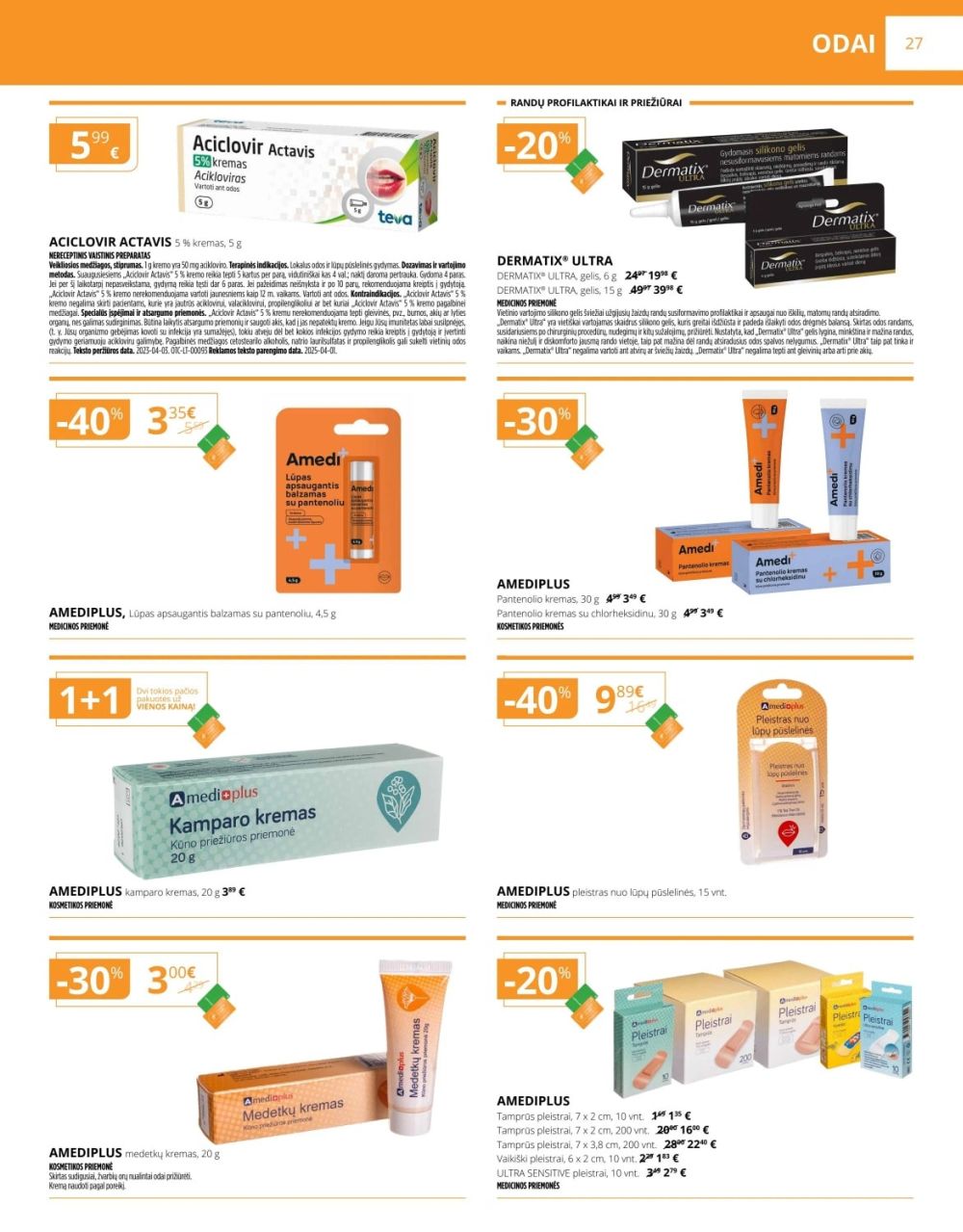GINTARINĖ VAISTINĖ (2025 11 01 - 2025 11 30) | 27