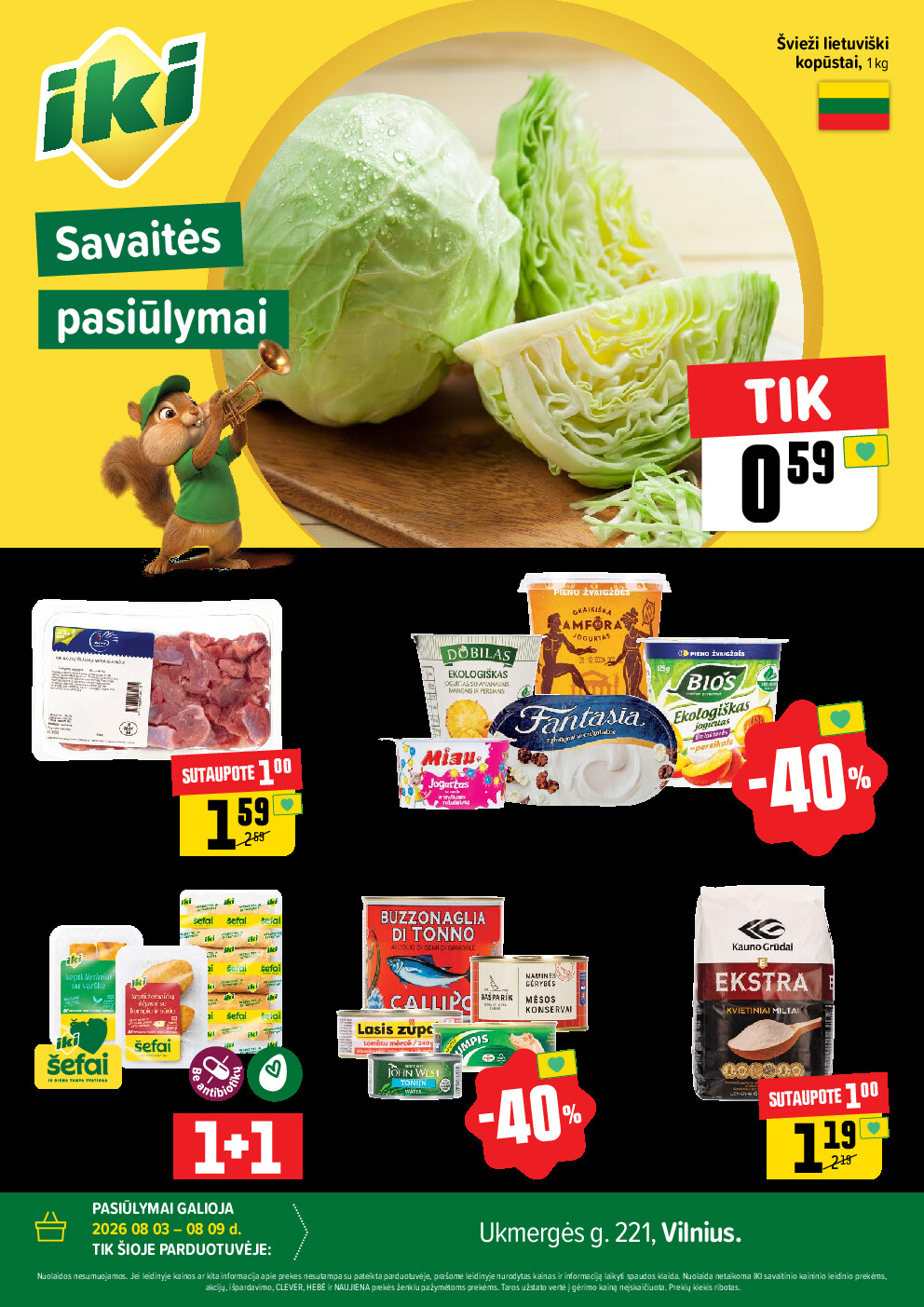 Specialūs pasiūlymai IKI Pikas parduotuvės klientams (2026-08-03 - 2026-08-09) | 1