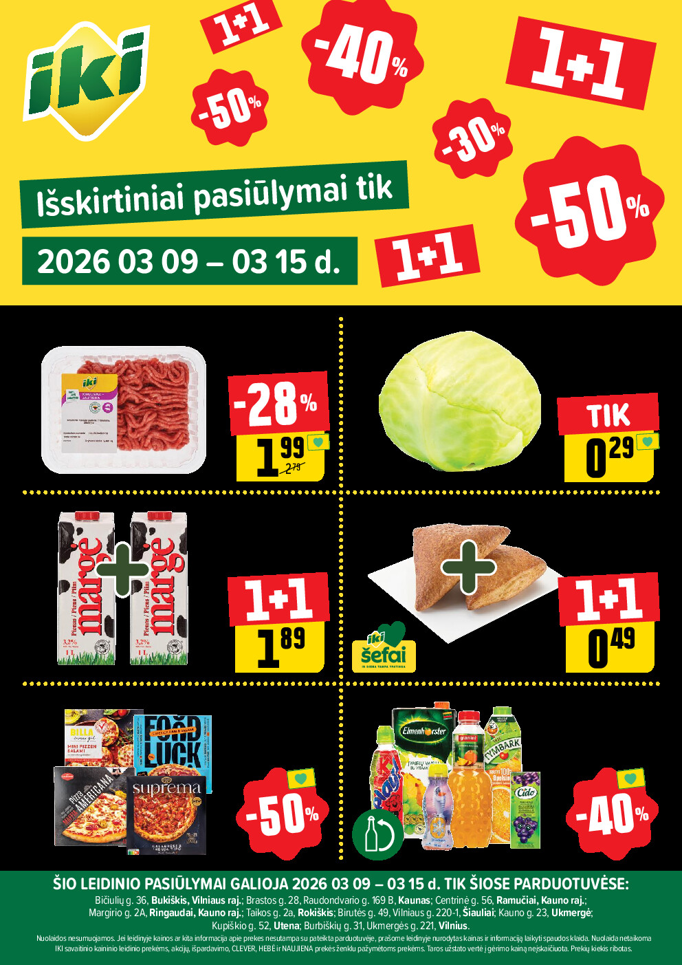 Specialūs pasiūlymai IKI parduotuvės klientams (2026-03-09 - 2026-03-15) | 1