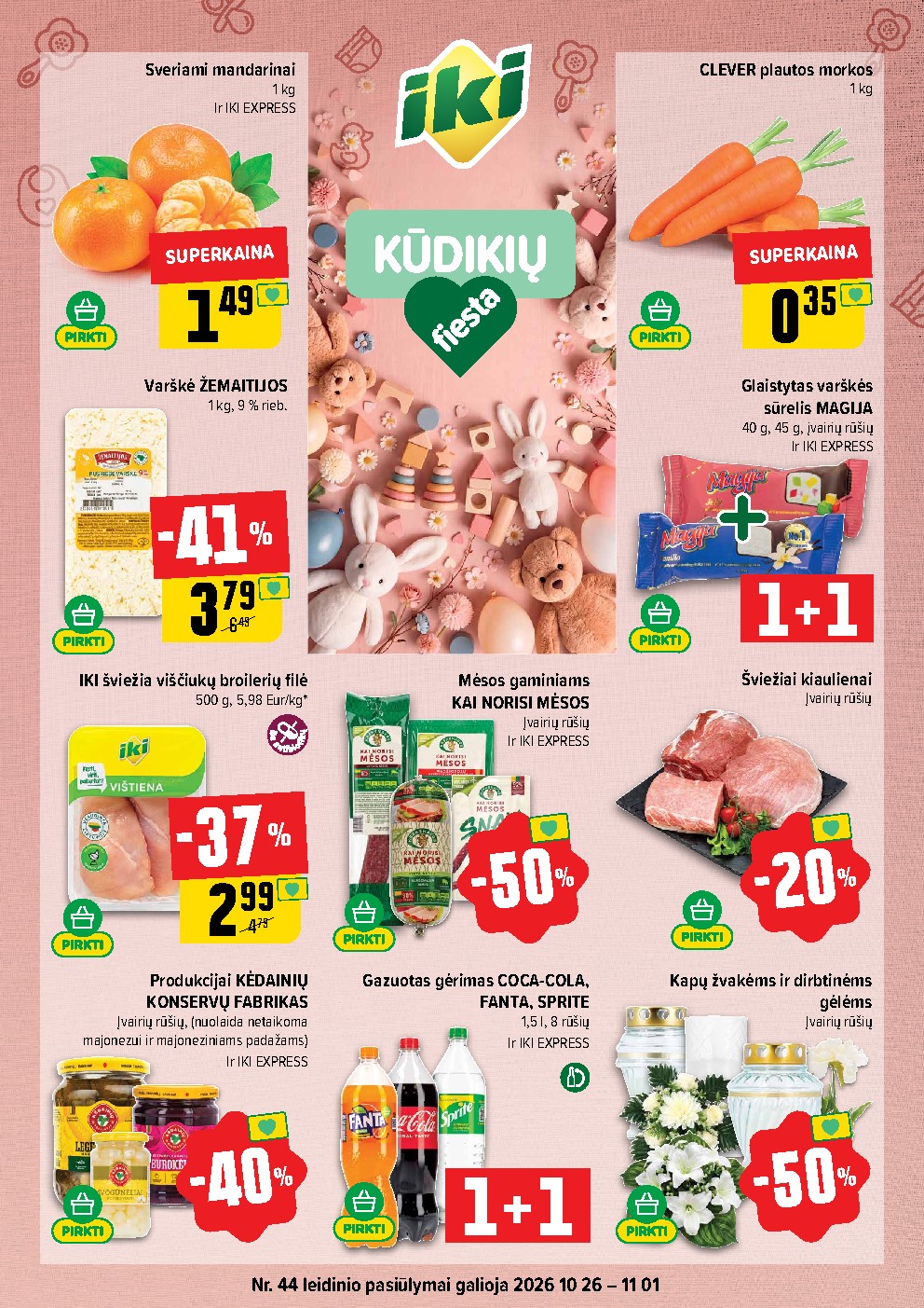 IKI Kainų leidinys Nr. 44 (2026-10-26 - 2026-11-01) | 1
