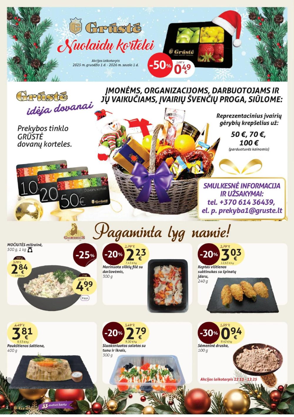 GRŪSTĖ - Leidinys Nr.33 (2025 12 11 - 2025 12 20) | 2