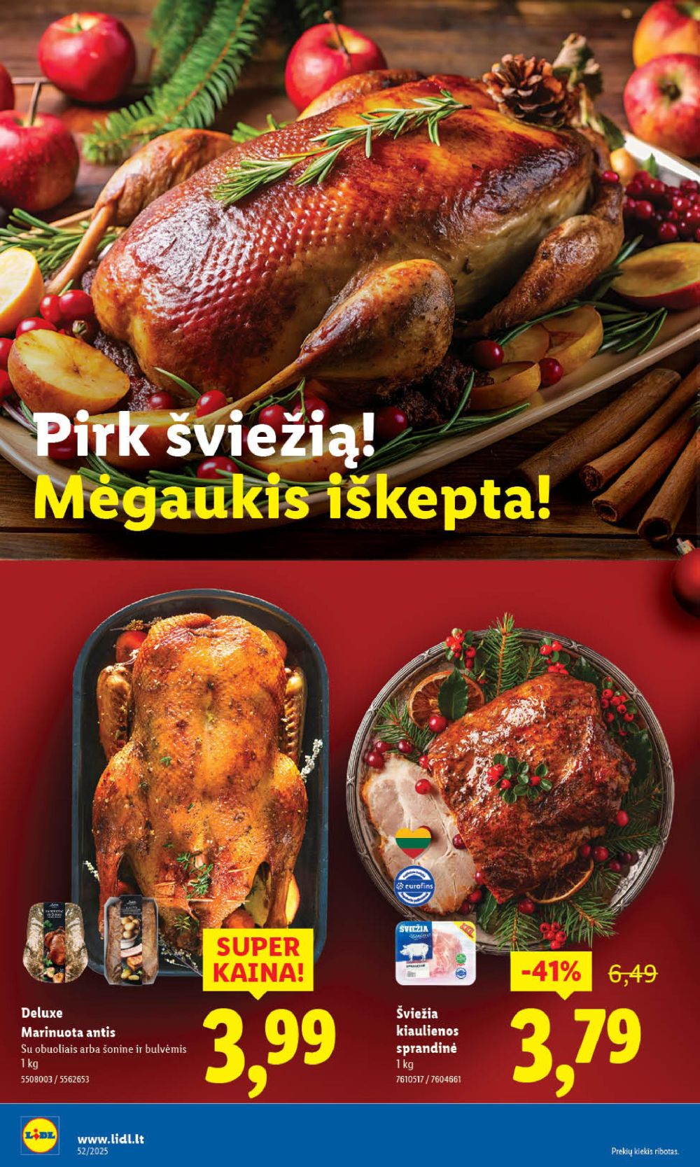 LIDL - Maisto prekių pasiūlymai (2025 12 22 - 2025 12 28) | 11