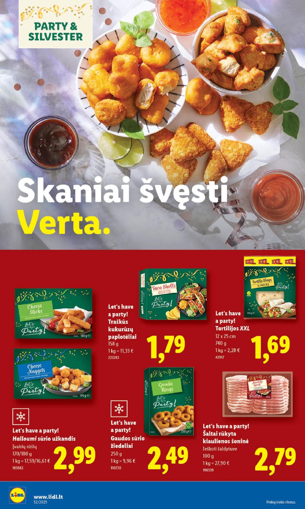 LIDL - Maisto prekių pasiūlymai (2025 12 22 - 2025 12 28) | 32
