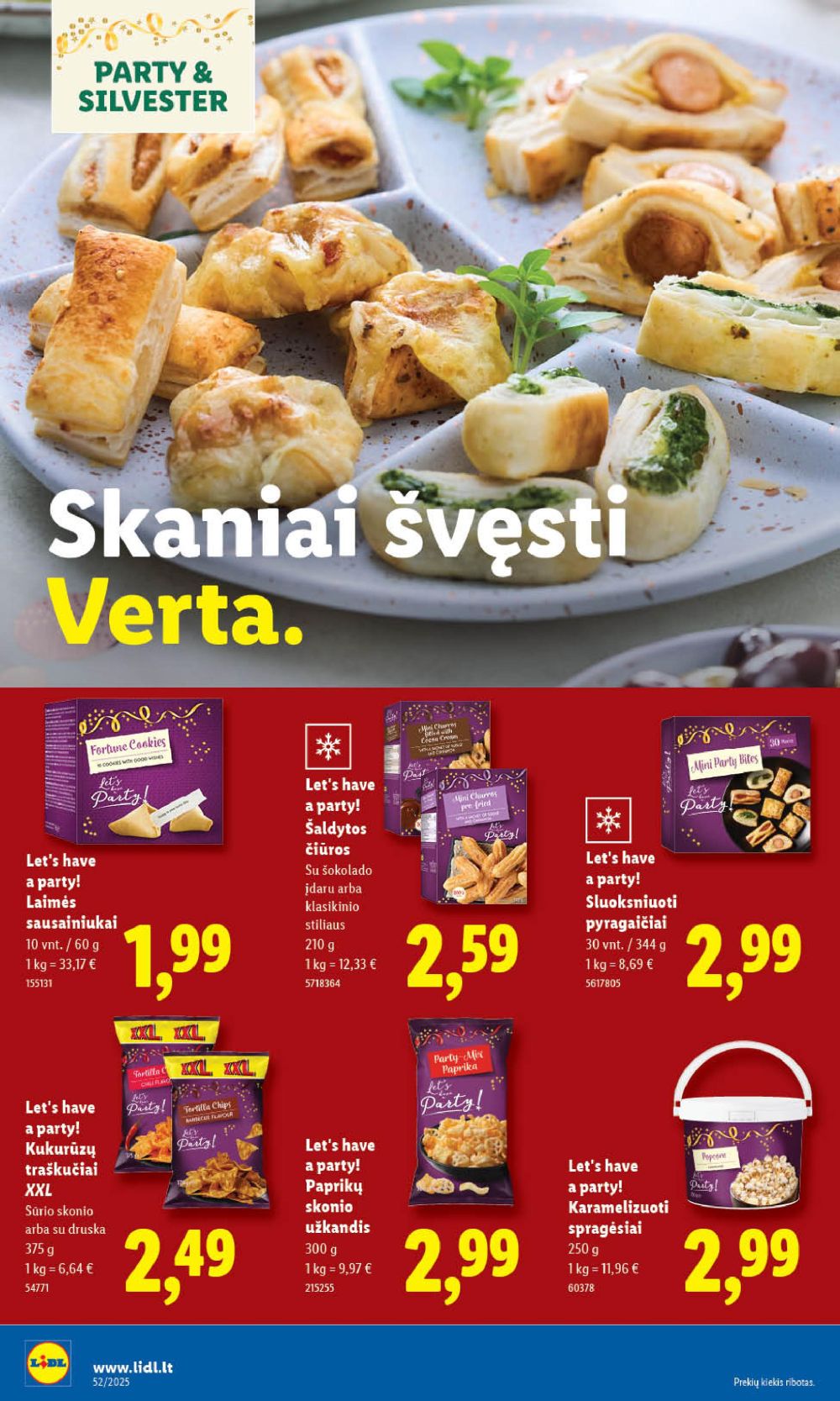 LIDL - Maisto prekių pasiūlymai (2025 12 22 - 2025 12 28) | 34