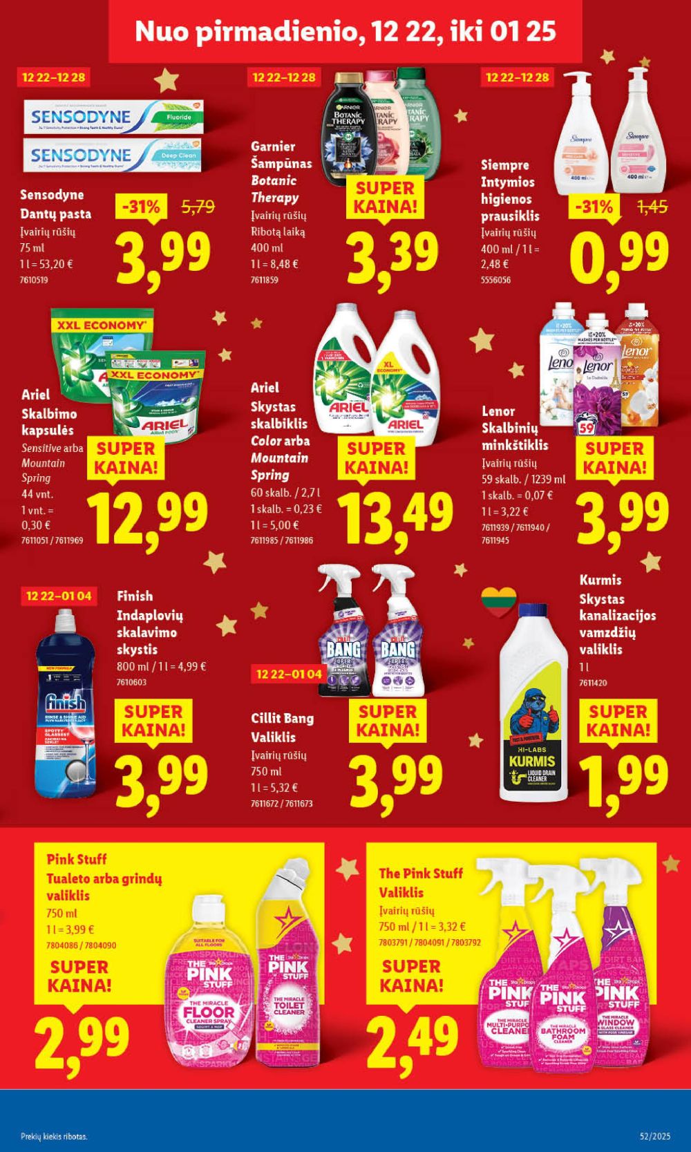 LIDL - Maisto prekių pasiūlymai (2025 12 22 - 2025 12 28) | 37