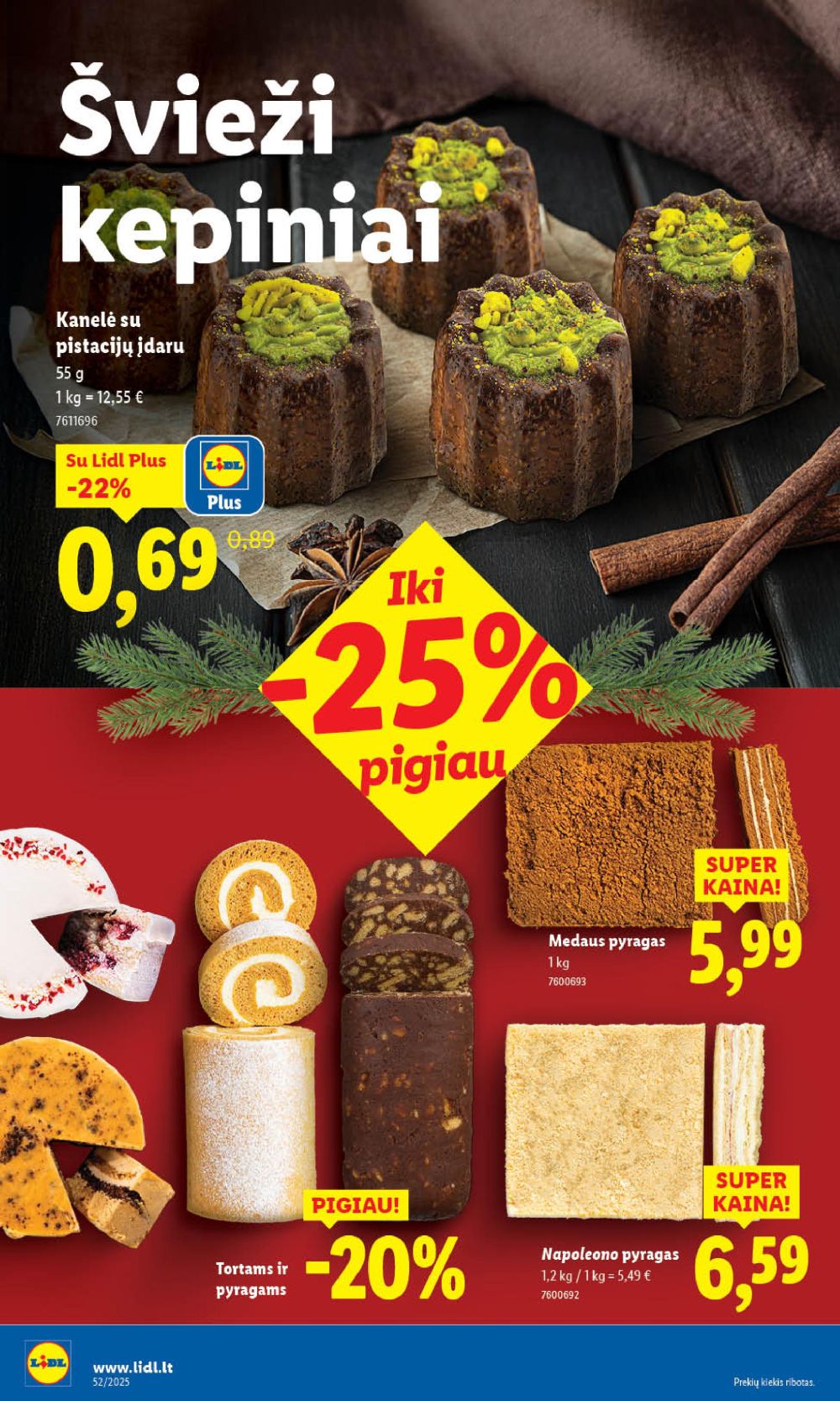 LIDL - Maisto prekių pasiūlymai (2025 12 22 - 2025 12 28) | 6