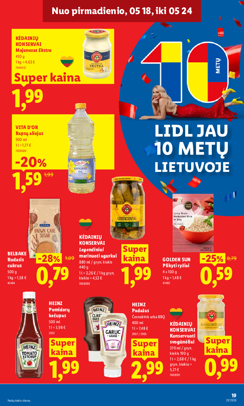 MAISTO PREKIŲ PASIŪLYMAI (2026-05-18 - 2026-05-24) | 19