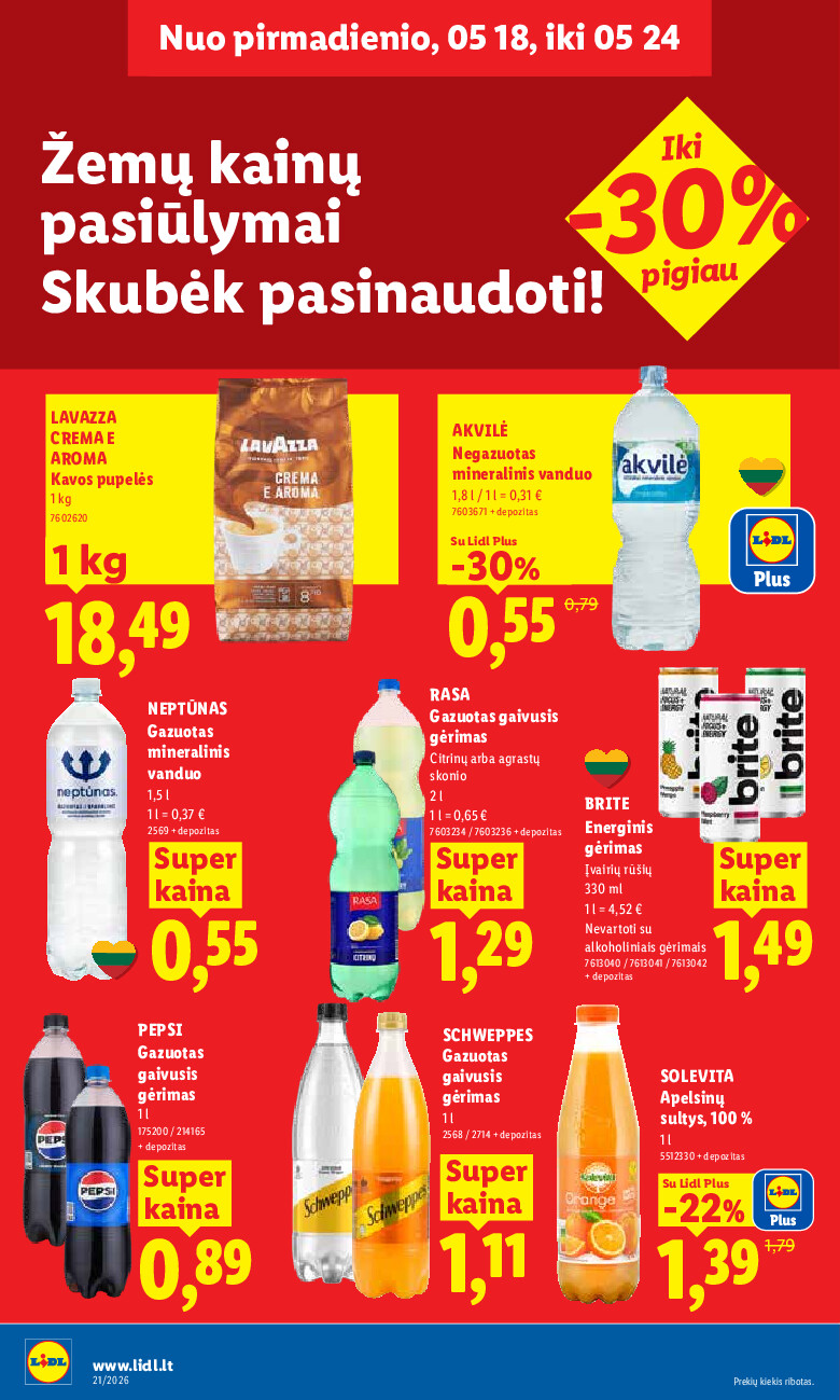 MAISTO PREKIŲ PASIŪLYMAI (2026-05-18 - 2026-05-24) | 20