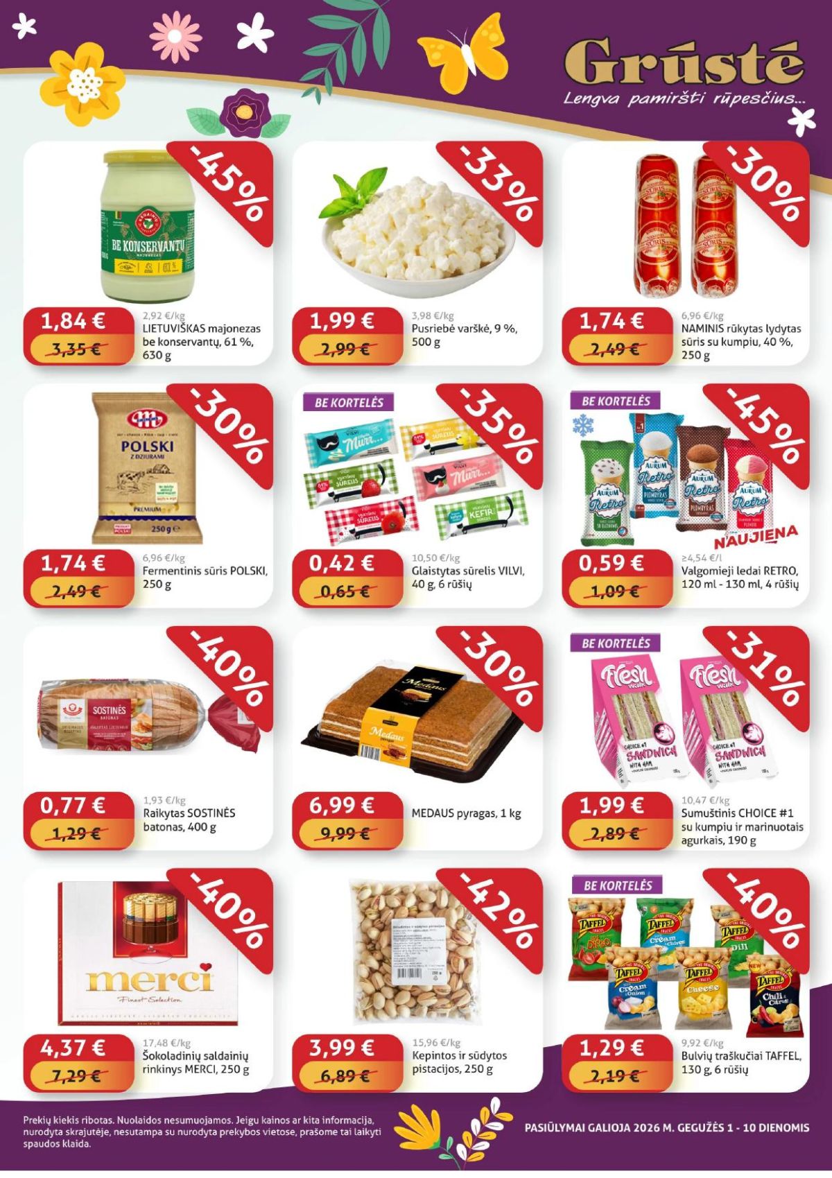 GRŪSTĖ - Ko gero pigiau nerasi (2026 05 01 - 2026 05 10) | 2