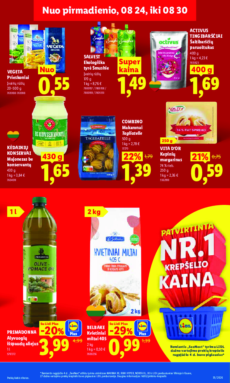 MAISTO PREKIŲ PASIŪLYMAI (2026-08-24 - 2026-08-30) | 11
