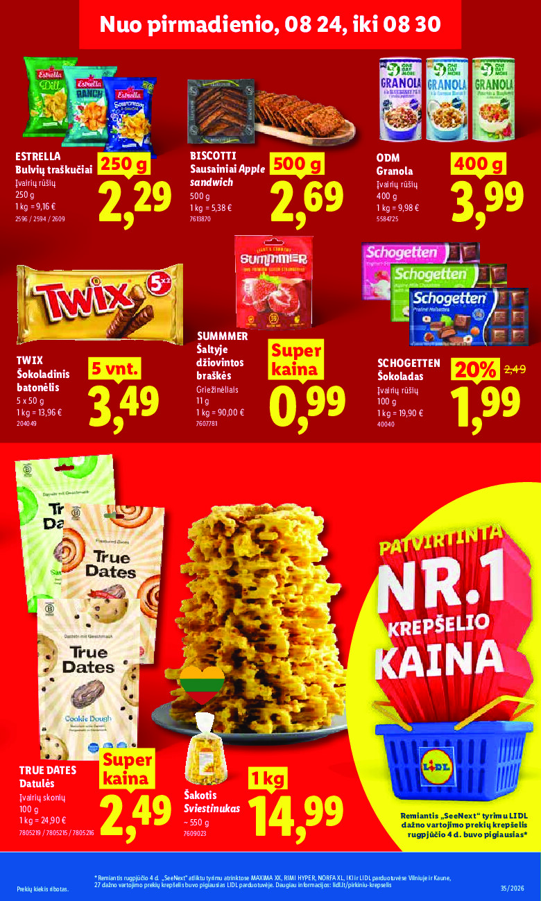 MAISTO PREKIŲ PASIŪLYMAI (2026-08-24 - 2026-08-30) | 13