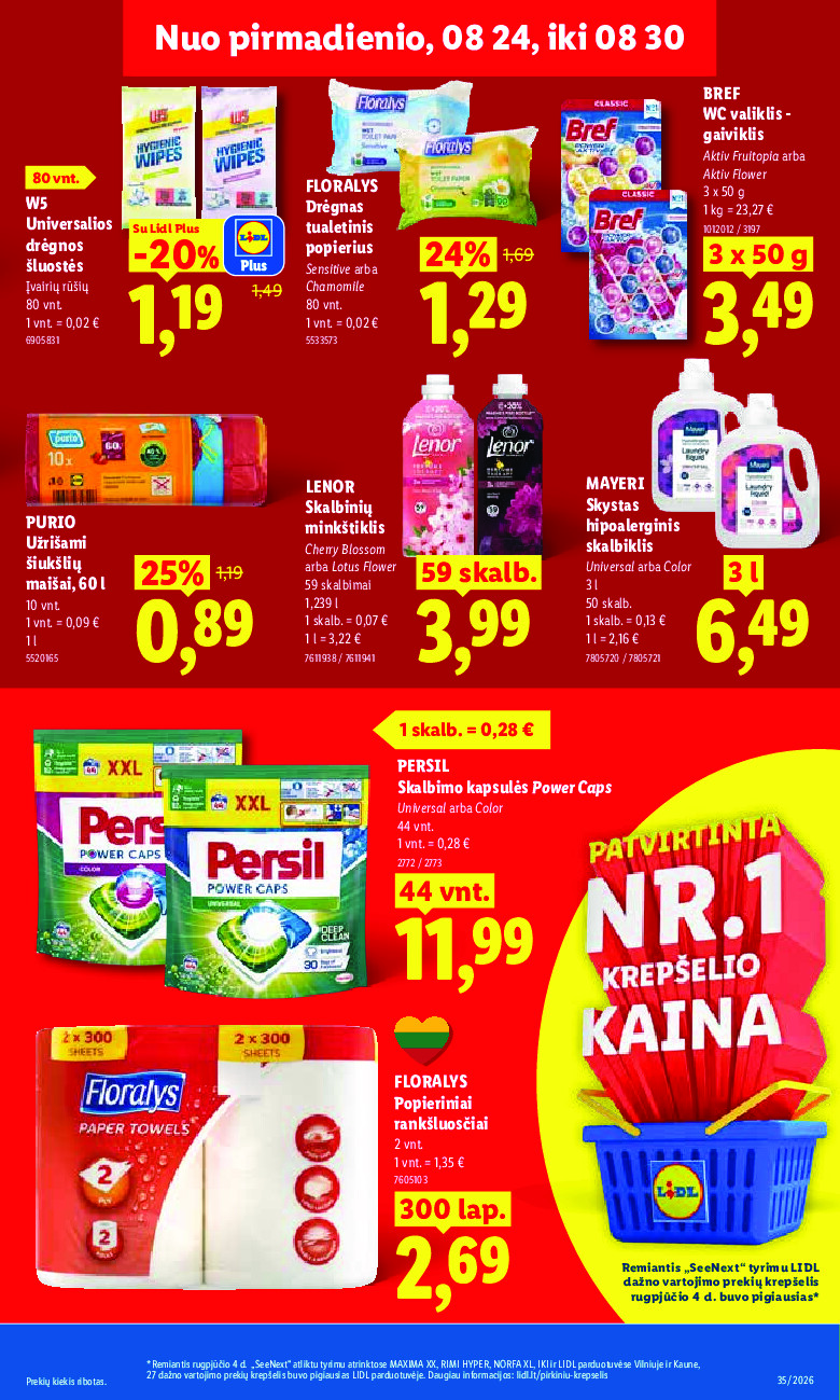MAISTO PREKIŲ PASIŪLYMAI (2026-08-24 - 2026-08-30) | 15