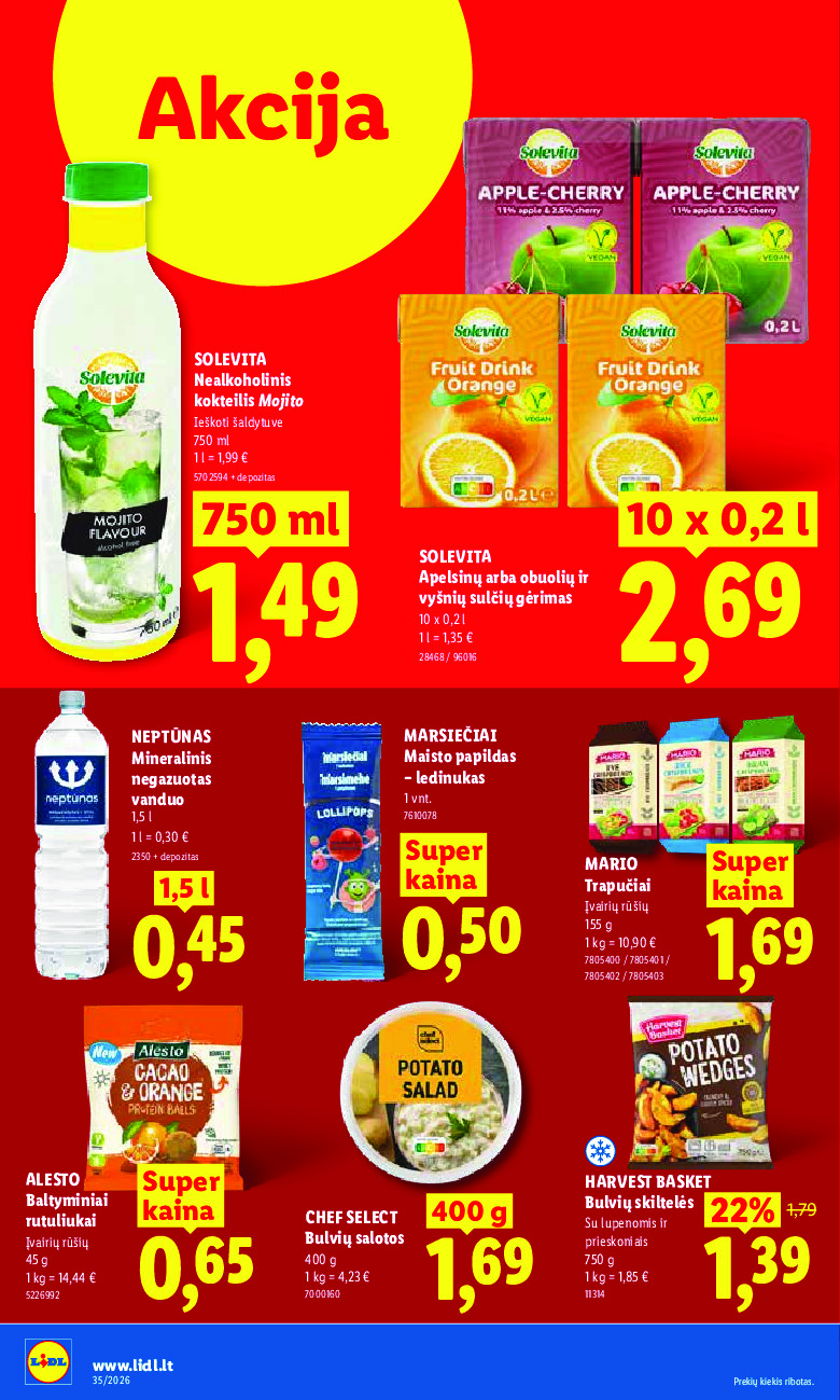 MAISTO PREKIŲ PASIŪLYMAI (2026-08-24 - 2026-08-30) | 22