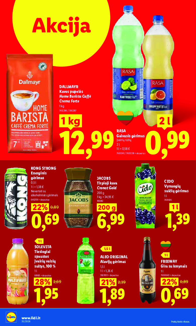 MAISTO PREKIŲ PASIŪLYMAI (2026-08-24 - 2026-08-30) | 28