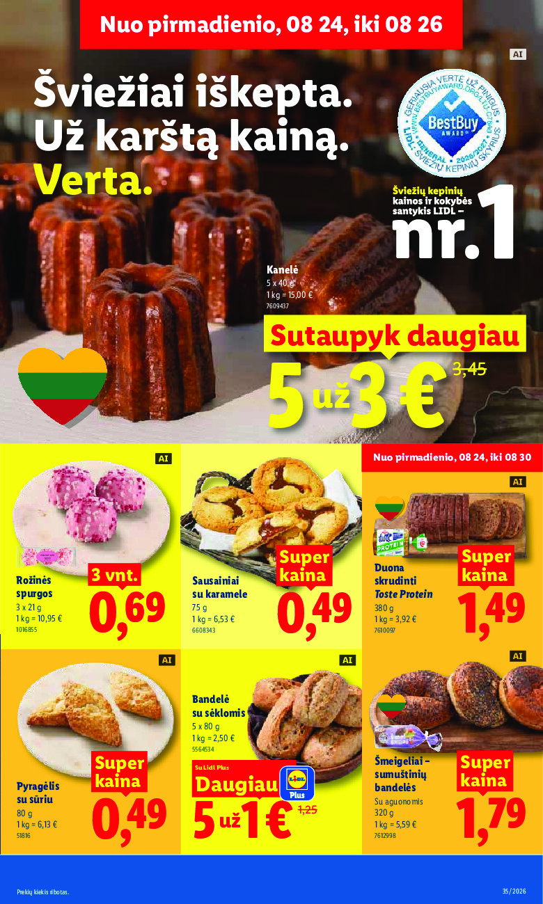 MAISTO PREKIŲ PASIŪLYMAI (2026-08-24 - 2026-08-30) | 5