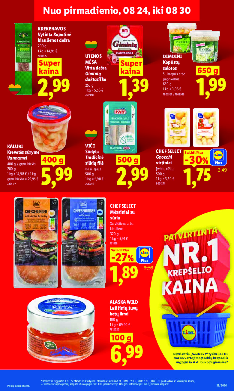 MAISTO PREKIŲ PASIŪLYMAI (2026-08-24 - 2026-08-30) | 9