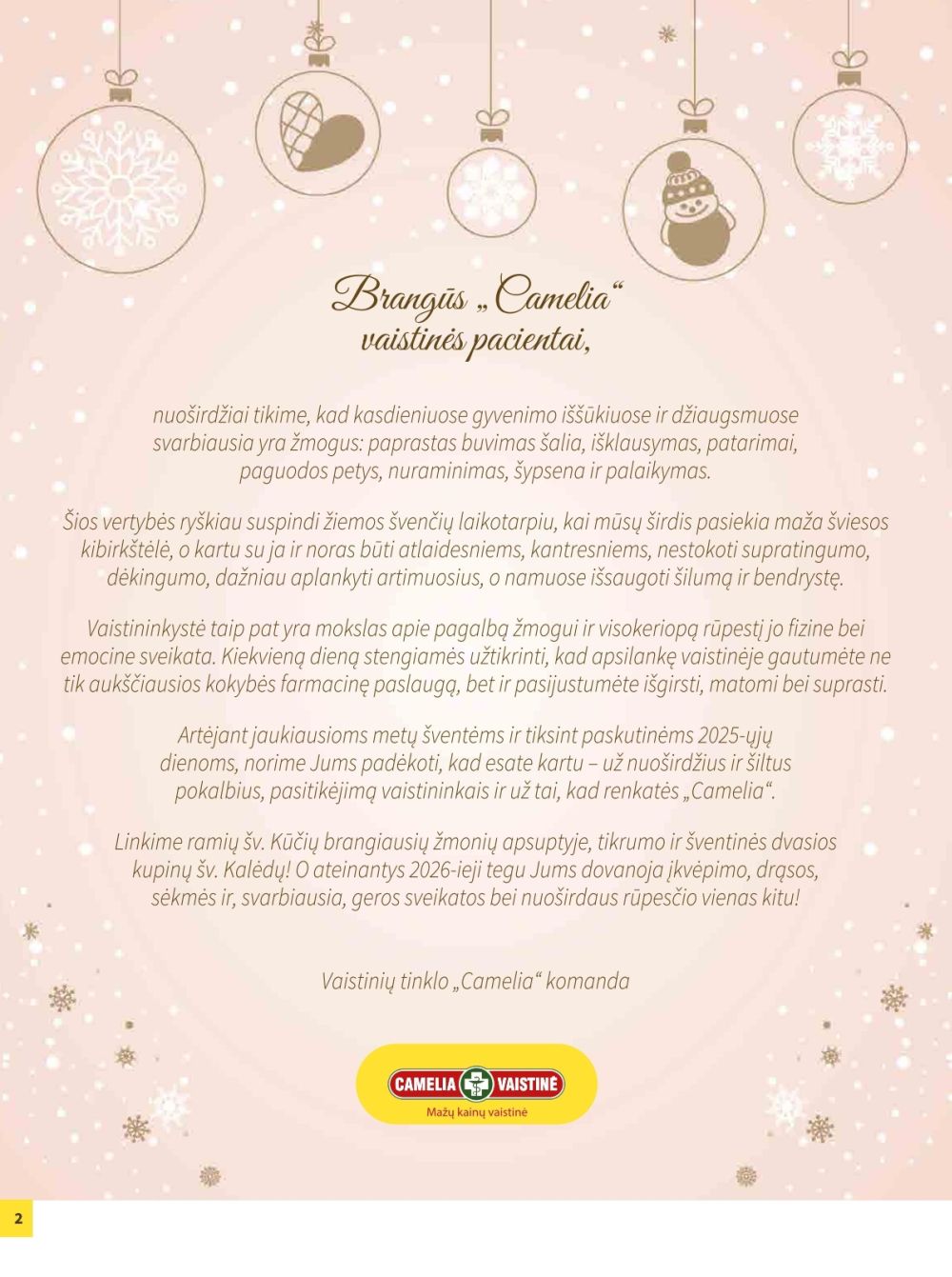 CAMELIA - Leidinys Nr.12 (2025 12 01 - 2025 12 31) | 2