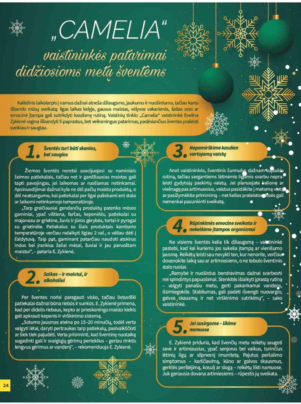 CAMELIA - Leidinys Nr.12 (2025 12 01 - 2025 12 31) | 24