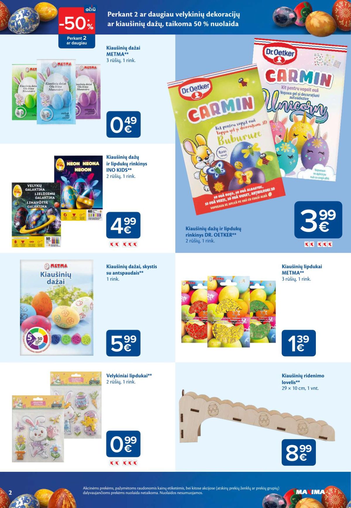 MAXIMA - VELYKŲ MĖNUO (2026 03 03 - 2026 03 09) | 2