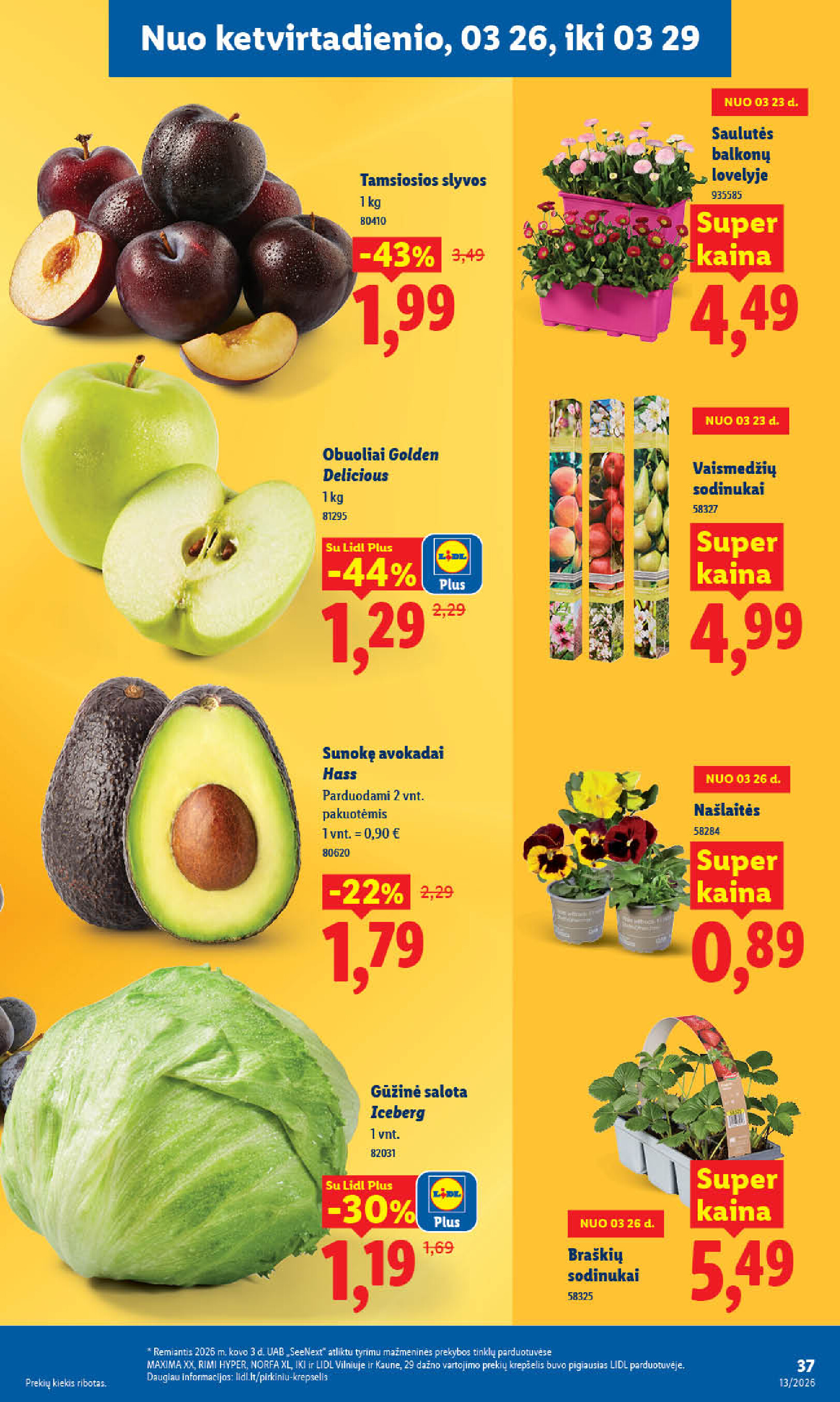 MAISTO PREKIŲ PASIŪLYMAI (2026-03-23 - 2026-03-29) | 31