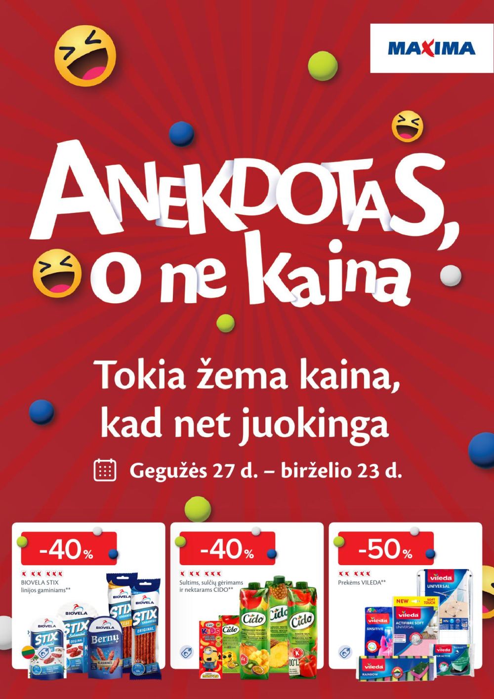 MAXIMA - Anekdotas, o ne kaina (2025 05 27 - 2025 06 23) | 1