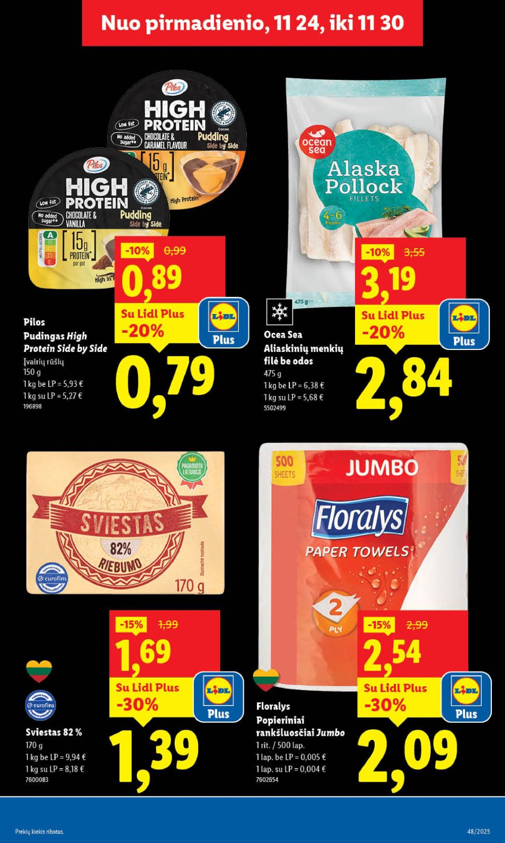 LIDL - Maisto prekių pasiūlymai (2025 11 24 - 2025 11 30) | 5