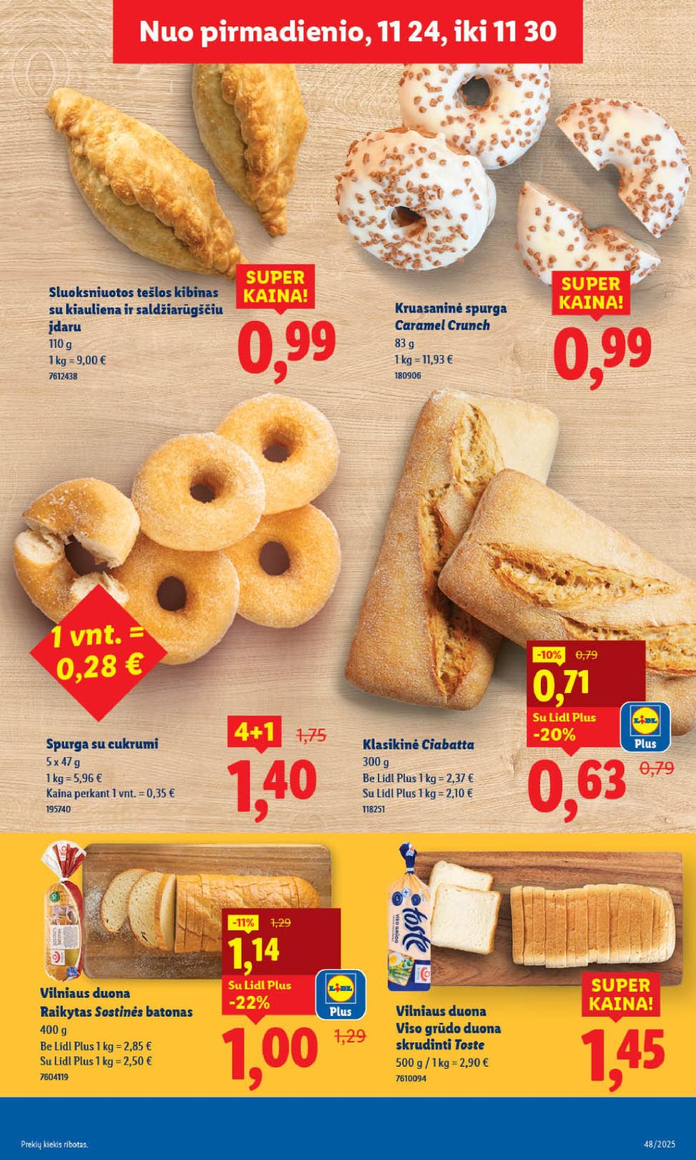LIDL - Maisto prekių pasiūlymai (2025 11 24 - 2025 11 30) | 9