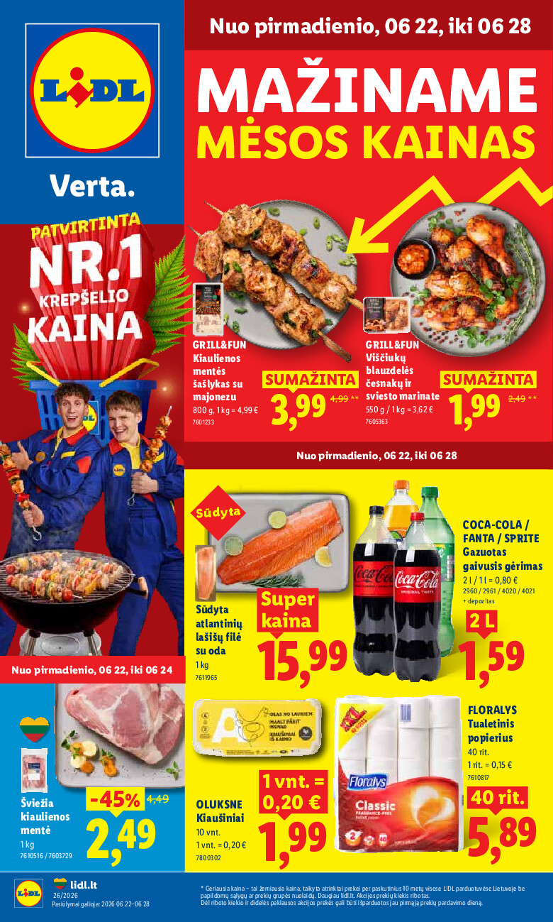MAISTO PREKIŲ PASIŪLYMAI (2026-06-22 - 2026-06-28) | 1