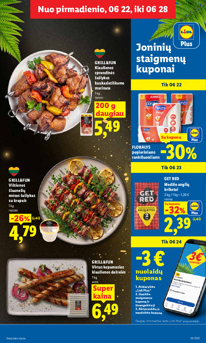 MAISTO PREKIŲ PASIŪLYMAI (2026-06-22 - 2026-06-28) | 11