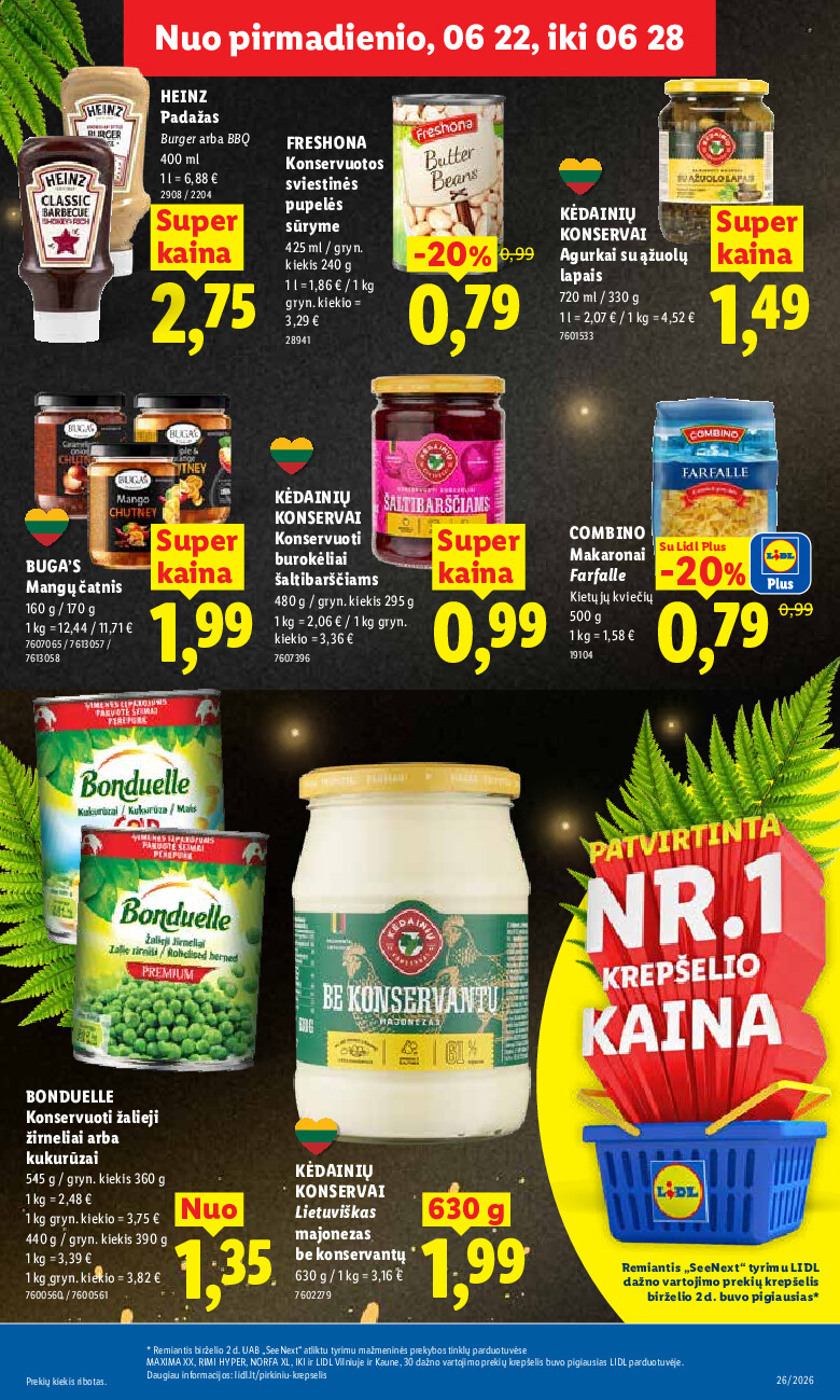 MAISTO PREKIŲ PASIŪLYMAI (2026-06-22 - 2026-06-28) | 13