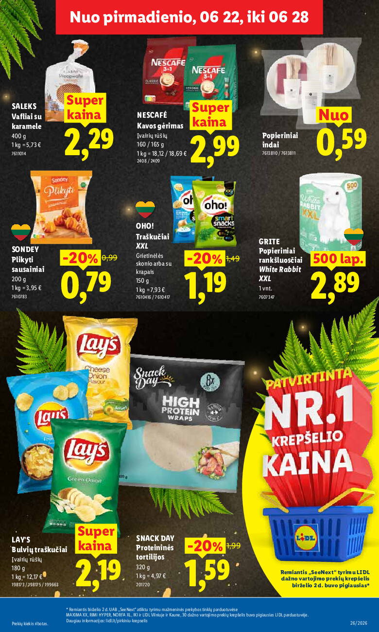 MAISTO PREKIŲ PASIŪLYMAI (2026-06-22 - 2026-06-28) | 15