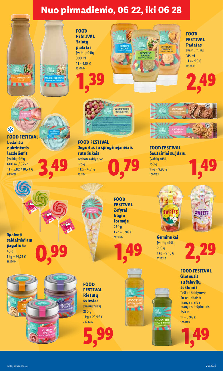 MAISTO PREKIŲ PASIŪLYMAI (2026-06-22 - 2026-06-28) | 17