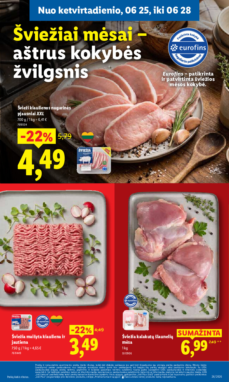 MAISTO PREKIŲ PASIŪLYMAI (2026-06-22 - 2026-06-28) | 39