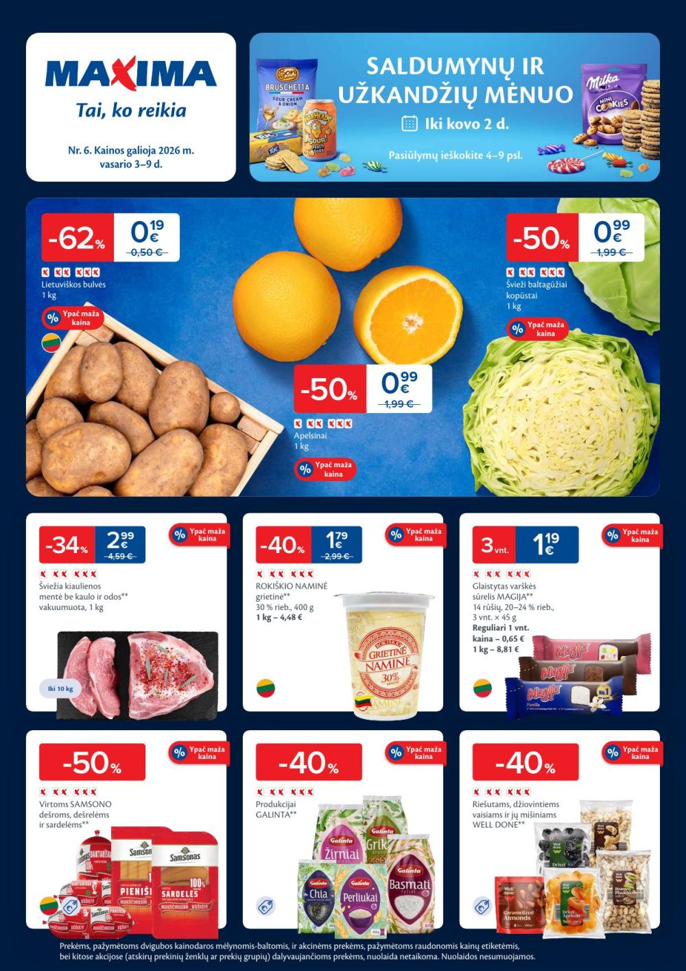 MAXIMA - Kaininis leidinys Nr.6 (2026 02 03 - 2026 02 09) | 1