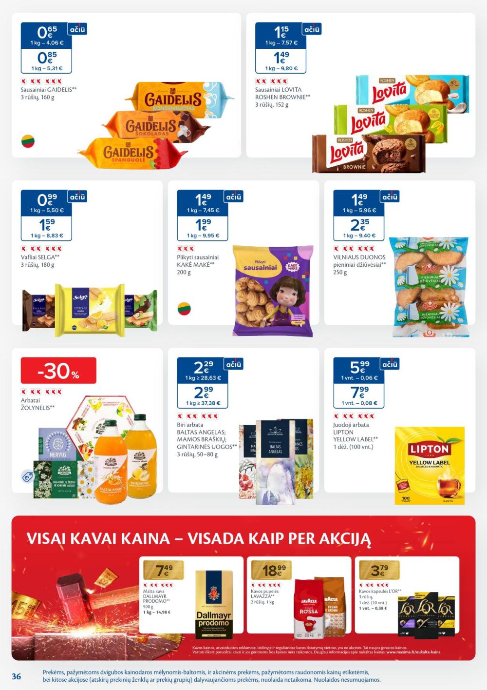 MAXIMA - Kaininis leidinys Nr.6 (2026 02 03 - 2026 02 09) | 36