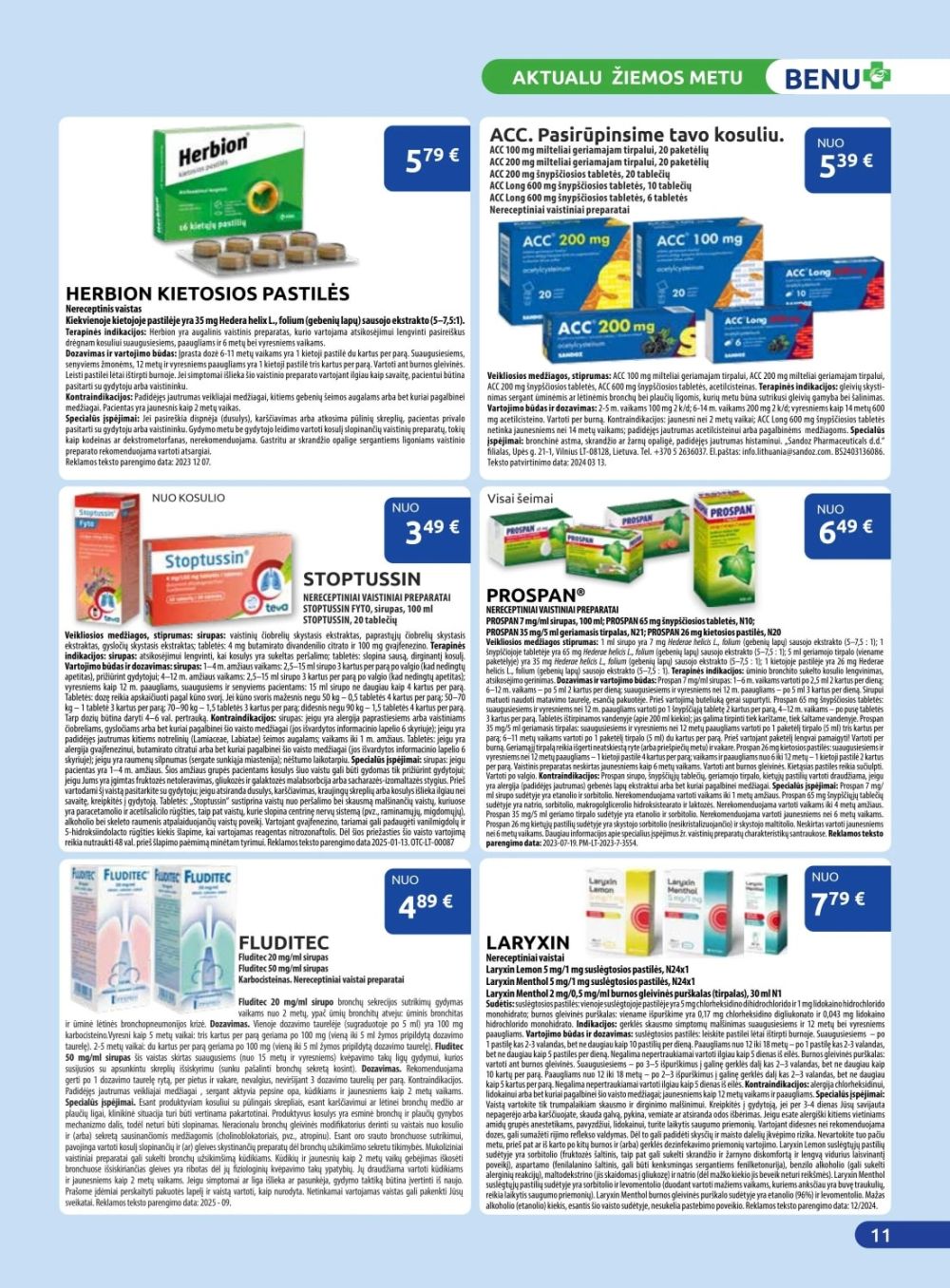 BENU VAISTINĖ (2026 01 01 - 2026 01 31) | 11