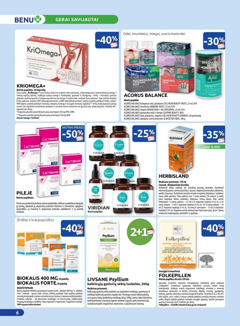 BENU VAISTINĖ (2026 01 01 - 2026 01 31) | 6