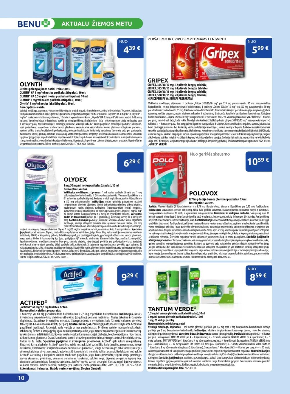 BENU VAISTINĖ (2026 01 01 - 2026 01 31) | 10