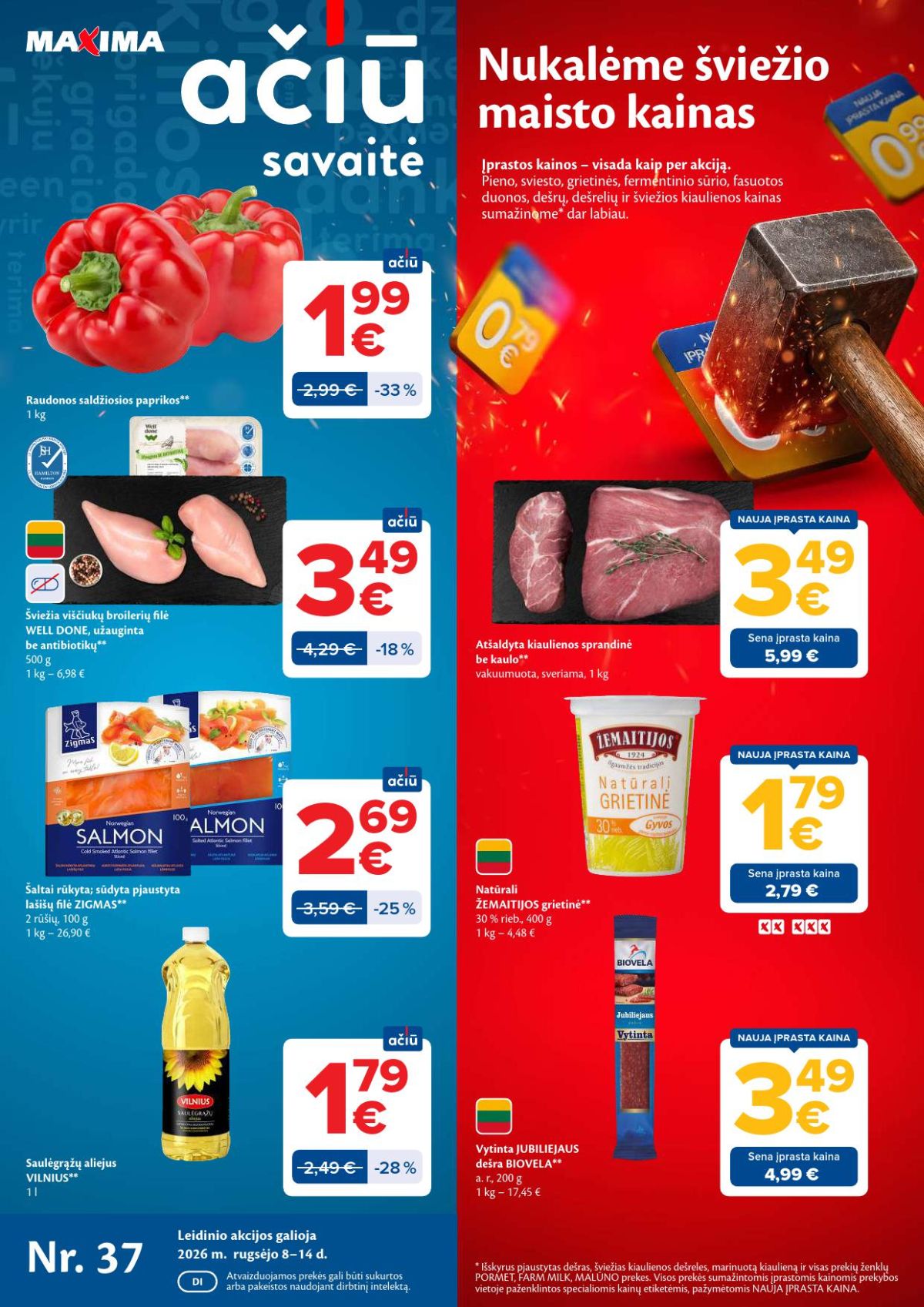 MAXIMA - Kaininis leidinys Nr.37 (2026 09 08 - 2026 09 14) | 1