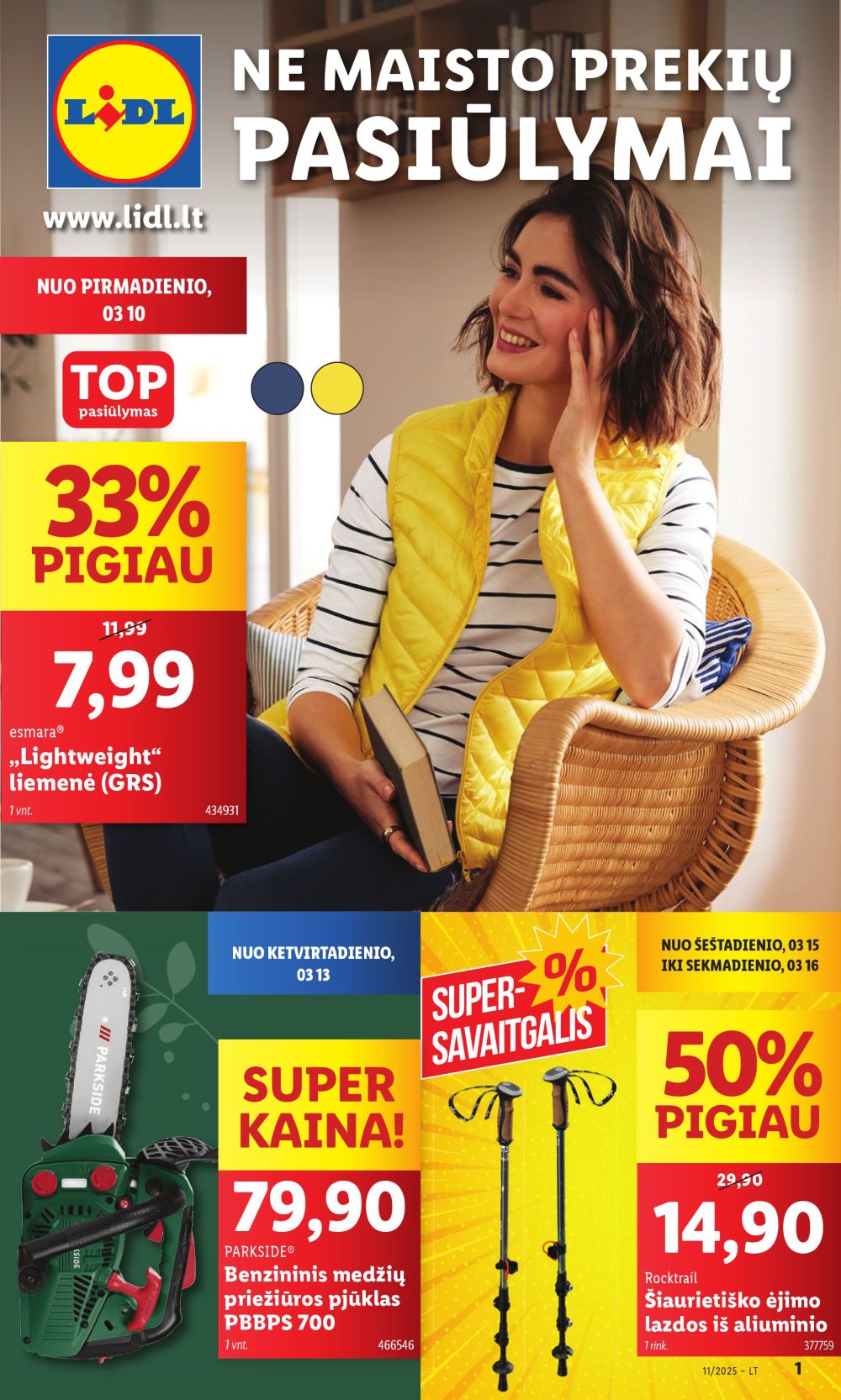 LIDL - Ne maisto prekių pasiūlymai (2025 03 10 - 2025 03 16) | 1