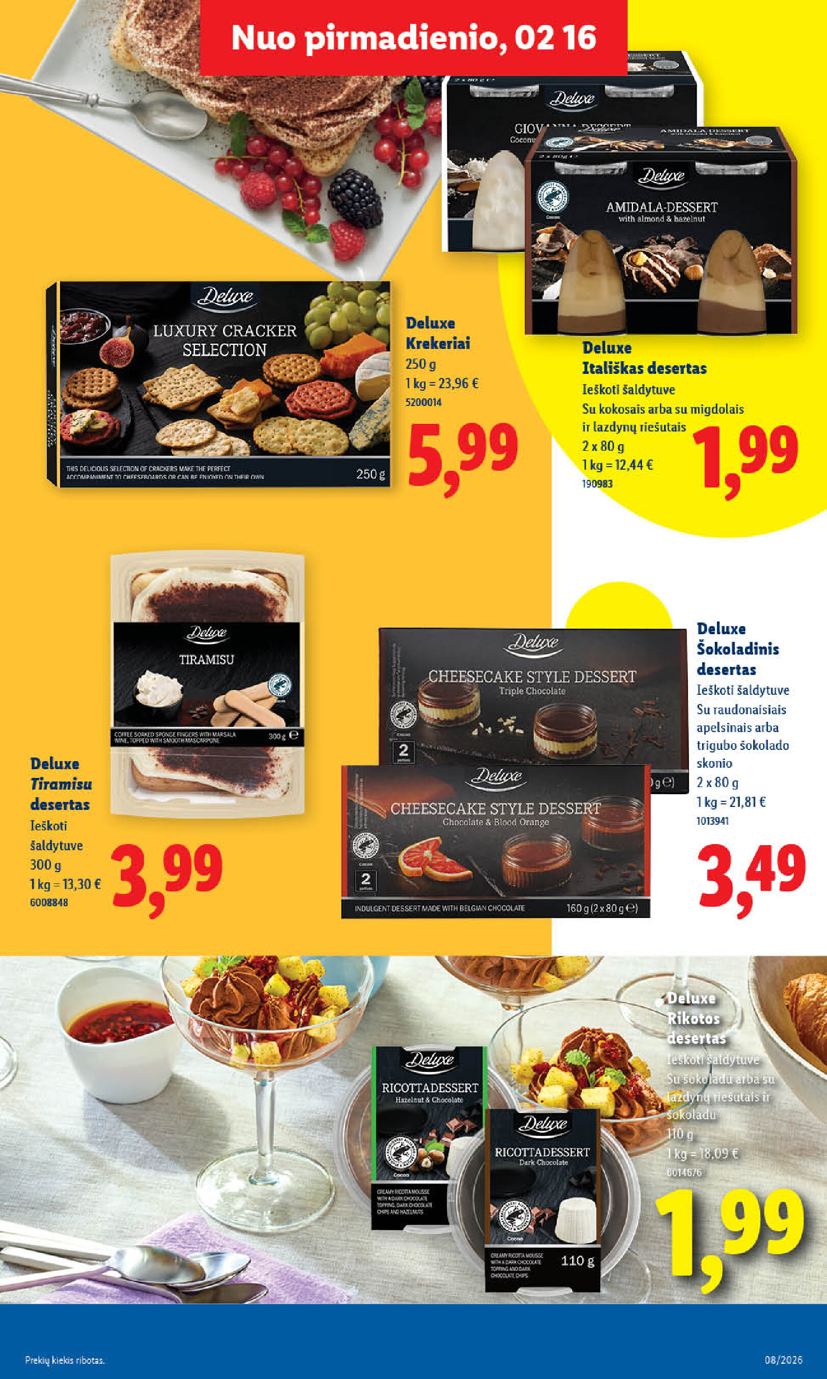 MAISTO PREKIŲ PASIŪLYMAI (2026-02-16 - 2026-02-22) | 13